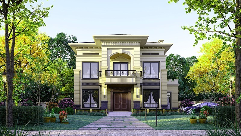 游仙中式合院住宅，开放庭院与邻里乡亲更亲近